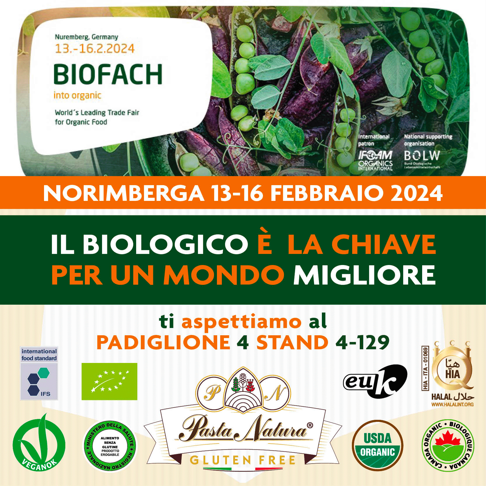 BIOFACH 2024: PASTA NATURA TORNA A NORIMBERGA