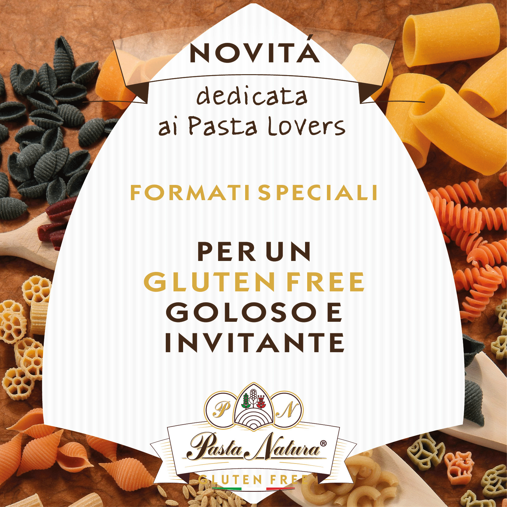 NUOVI GOLOSI FORMATI PASTA NATURA 